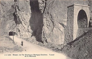 Suisse - Chemin de fer électrique Martigny-Orsières (VS) Tunnel de la Monnaie - - Picture 1 of 2