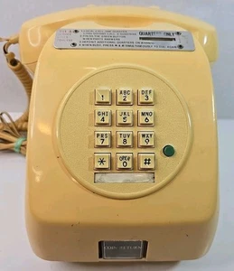 Vintage Hotel Desk Coin Pay Phone Ivory Tongya TY006V Retro Decor Untested - Picture 1 of 9