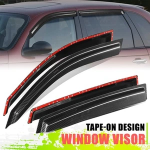 Brillante 4 viseras de ventana protector contra viento lluvia pantalla de ventilación para Chrysler PT Cruiser 01-10 - Imagen 1 de 6