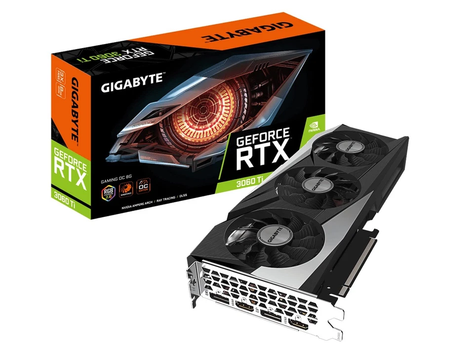 GIGABYTE GeForce RTX 3060 Ti GAMING OC PRO 8GB GDDR6 Graphics Card - Image 1 of 1