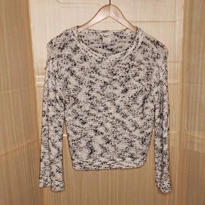 A New Day Damenpullover schwarz weiß meliert weites Bündchen Medium - Bild 1 von 6