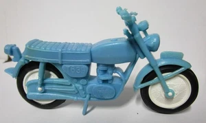 Nice Vintage - CPFI - Blue Plastic Motorcycle Toy - 4-1/4" - 1970s - HONG KONG - Picture 1 of 4