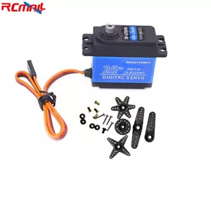 25kg Metallgetriebe Digital RC Servomotor 180 270 360 Grad großes Drehmoment 4,8V-6,8V - Bild 1 von 5