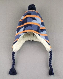 Land's End Unisex Invierno Gorro Tejido con Forro Sherpa Orejeras Largas ENVÍO RÁPIDO - Imagen 1 de 5