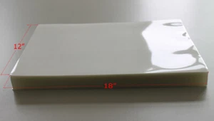 Película laminadora térmica transparente transparente de 5 mil 12x18" *100 piezas - Imagen 1 de 6
