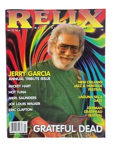 Relix Magazine August 1996 Vol. 23, No. 4 Grateful Dead, Eric Clapton, Hot Tuna - Picture 1 of 2