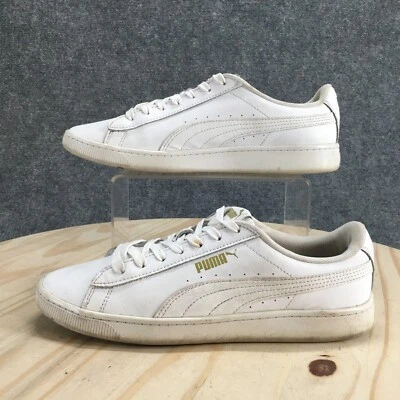 Puma Sneaker Womens 9 White Vikky V3 Round Toe Laced Up Casual Comfort 370468 - Image 1 of 4