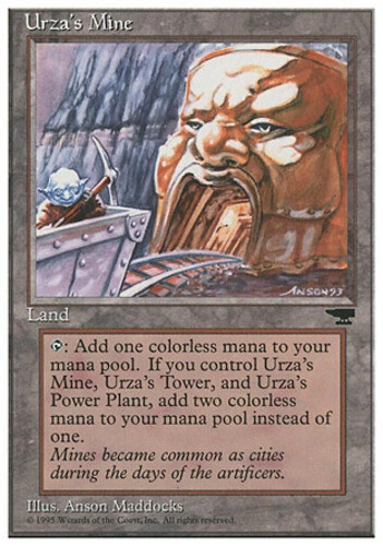 FBB Japanese Urza's Mine (Mouth) ~ Near Mint Chronicles Foreign Black Border Sto - Image 1 of 1