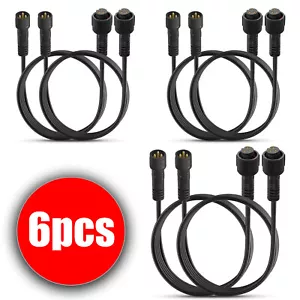 6x 3Pin Extension Wire Cable Connector For RGB LED Strip Rock Lights Glow Lamp - Picture 1 of 10