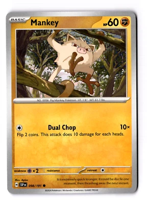 Mankey 098/191 Sv08: Surging Sparks Regular - Image 1 of 3