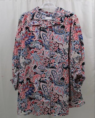 Camisa para mujer Charter Club con botones delanteros 2X nueva con etiquetas Foto 1 de 3