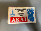 Autocollant Sticker Vintage Jeux Olympiques Moscou 1980 Akai Hifi Stereo Jo