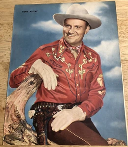 GENE AUTRY / JANE POWELL - Recorte de página de revista vintage de 2 caras - Imagen 1 de 2