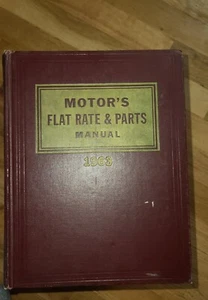 Motor's Flat Rate & Parts Manual 1963 35TH Edition First Printing - Foto 1 di 1