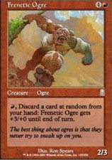 MTG magic cards 2x x2 Light Play, English Frenetic Ogre Odyssey