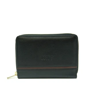 Portafoglio Vegano Borsa Tasca Monete Porta Carte Cerniera Dorata Logo Pochette - Imagen 1 de 5