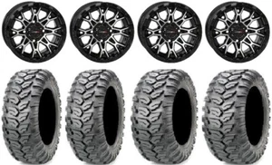 System 3 ST-6 14" Wheels Black 29" Ceros Tires Polaris Ranger XP 9/1K - Picture 1 of 4