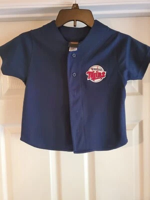 Camiseta deportiva juvenil Minnesota Twins talla 7 (azul marino) Nike Jersey vintage Foto 1 de 4