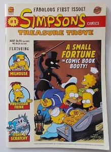 SIMPSONS TREASURE TROVE # 1 - Comic - 2008 - Bongo - As New VGC with poster - Picture 1 of 10