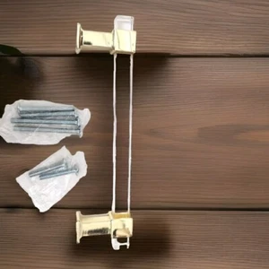 Nizado Cabinet Pulls 10 PACK 5" Square Gold Clear Drawer Cupboard Handle Pulls - Picture 1 of 6