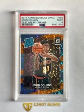 john Collins 2017-18 Panini Donruss Optic RC Fast Break Orange #182 PSA9 /193
