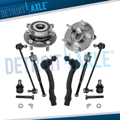 10pc Front Wheel Hub Bearings Tie Rods Kit for 2014 2015-2017 2018 Mazda 3 Sport - Image 1 of 4