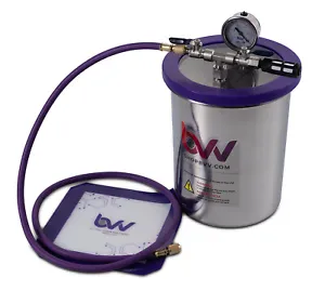 BVV Best Value Vacs 1.5 Gallon Tall Stainless Steel Vacuum Chamber - Picture 1 of 2