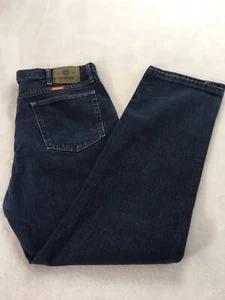 Pantalones de mezclilla para hombre Wrangler talla 36 X 30 azules rectos 100 % algodón (defectuoso) - Imagen 1 de 9