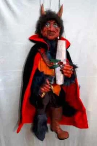 Marionette Devil - Handmade Original Puppet - Imagen 1 de 1