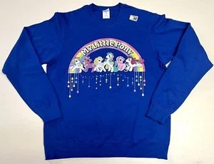 My Little Pony Lineup Sweatshirt Size M Rainbow Jumper - Picture 1 of 10
