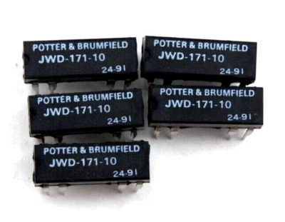 5pcs P&B JWD-171-10 24VDC Coil SPST DIP 1/2 Amp Relay with Protective Coil Diode - Image 1 of 4
