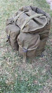 US Army Medium OD Alice Pack No Frame, No Straps - NEEDS REPAIR - Picture 1 of 6