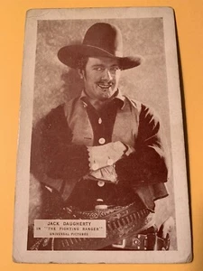 RARE 1920's Postcard - Jack Daugherty "The Fighting Ranger" - Cowboy Movie - Picture 1 of 4