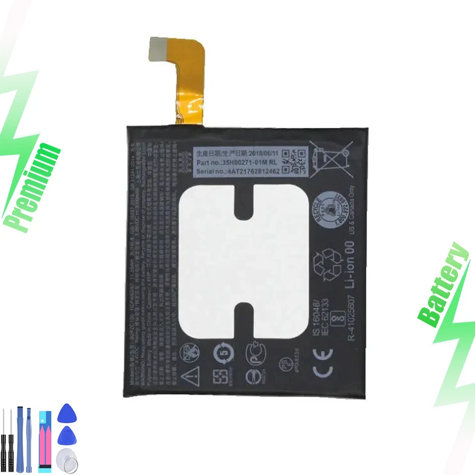 Batería de repuesto para HTC U11 2PZC5 B2PZC100 3000mAh+Herramientas Foto 1 de 4