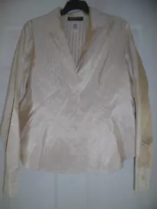 Jones New York Damen Seide Metallic Bluse Shirt Oberteil Knopfleiste Gr. 16 - Bild 1 von 3