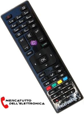 Telecomando Originale per Televisione TV Telefunken RC4875/30087730 Televisore - Immagine 1 di 2