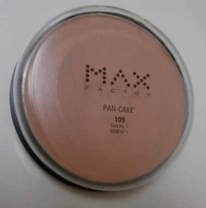 MAX FACTOR PAN-CAKE MAKEUP / FOUNDATION #109 Tan No. 1 - BRAND NEW (1 PANCAKE) - Picture 1 of 2