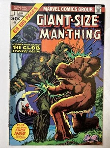 Giant Size Man-Thing #1 1st Cult of Entropy Ploog *Fine-* - Picture 1 of 3