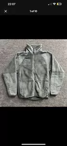 Vintage Rothco US Military Full Zip Fleece Tan Green full zip Polartec Large VTG - Picture 1 of 7