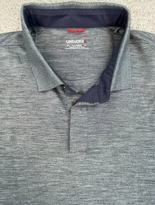 Camisa Polo UNTUCKit Para Hombres XL Gris Jaspeado Patrón Mármol Estilo Hannifer - Imagen 1 de 18