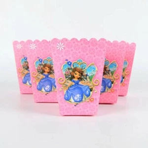 12 Pcs Set, Sofia the first Pop Corn Candy Boxes Kids Birthday Party Supply - Picture 1 of 3