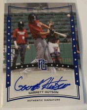 GARRETT HUTSON 2014 Leaf Perfect Game Showcase Auto Blue #14/25