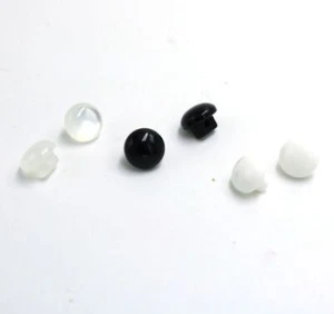 8-12mm Resin Button Small Black White Buttons Sewing Clothing Accessories 100Pcs - Picture 1 of 18