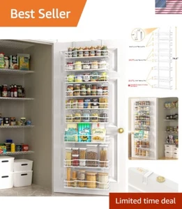 Durable Rust Proof 9-Tier Over The Door Organizer for Home & Kitchen Essentials - Picture 1 of 9