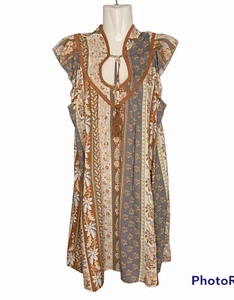 Vestido Faherty Mujer XS Brooke Floral Estampado Ashford Pana Borla Bolsillos - Imagen 1 de 9