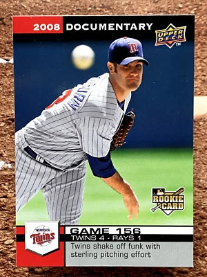 2008 Upper Deck Documentary Nick Blackburn #4670 - Image 1 of 2
