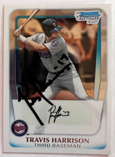 Signed 2011 Bowman Chrome #41 BDPP41 Travis Harrison Minnesota Twins Rookie