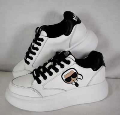 Zapatilla deportiva Karl Lagerfeld Anakapr para mujer blanca negra EE. UU. 5 Foto 1 de 4