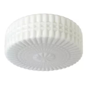 Decken- und Wandlampe 60er 70er Leuchte Vintage Milchglas Opal und Relief + - Bild 1 von 10