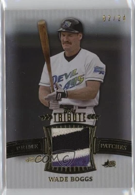 2013 Topps Tribute Prime Patch /24 Wade Boggs #PPR-WB Patch HOF - Image 1 of 2